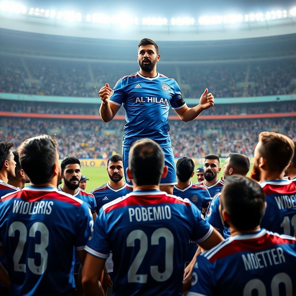 开云官网-阿尔希拉尔队长激励全队，挑战强敌士气高昂